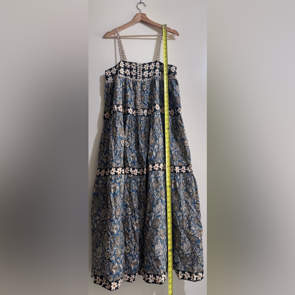 NATURAL LIFE Blue and Black Floral Maxi Dress - Picture 4 of 7